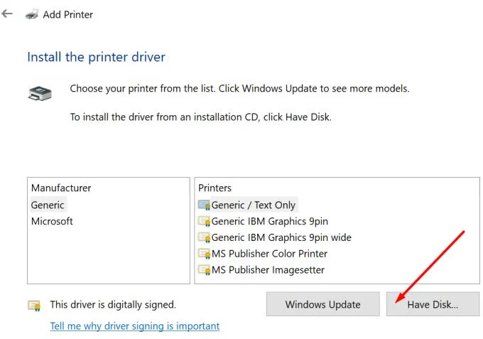 Reparar Microsoft XPS Writer que falta en Windows 10