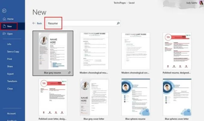 Word: jak zbudować CV za pomocą szablonów