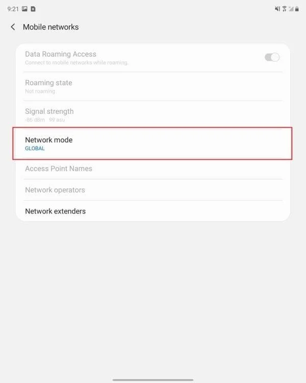 Jak wyłączyć 5G w Galaxy Z Fold 2?