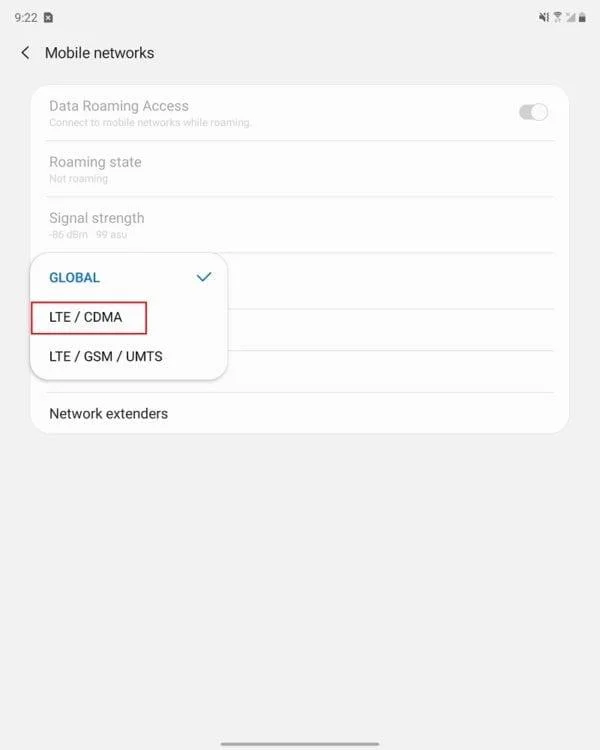 Jak wyłączyć 5G w Galaxy Z Fold 2?