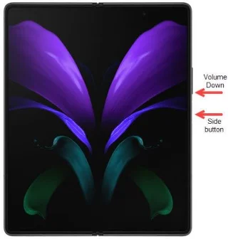 Jak zrobić zrzut ekranu na Galaxy Z Fold 2