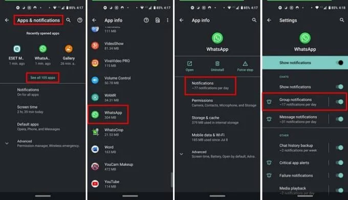 WhatsApp：グループ通知を永久に消音する方法