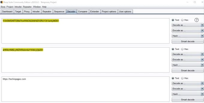Jak korzystać z dekodera Burp Suite