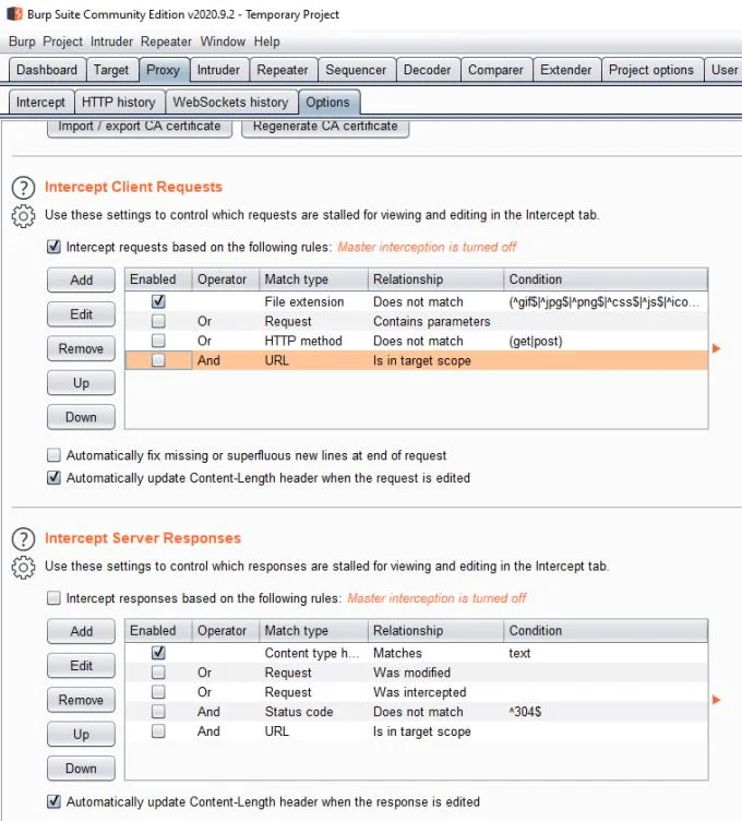 Jak dodać strony internetowe do zakresu docelowego pakietu Burp Suite?
