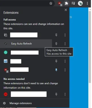 Como recarregar automaticamente uma página da web no Chrome