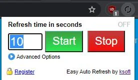 Como recarregar automaticamente uma página da web no Chrome