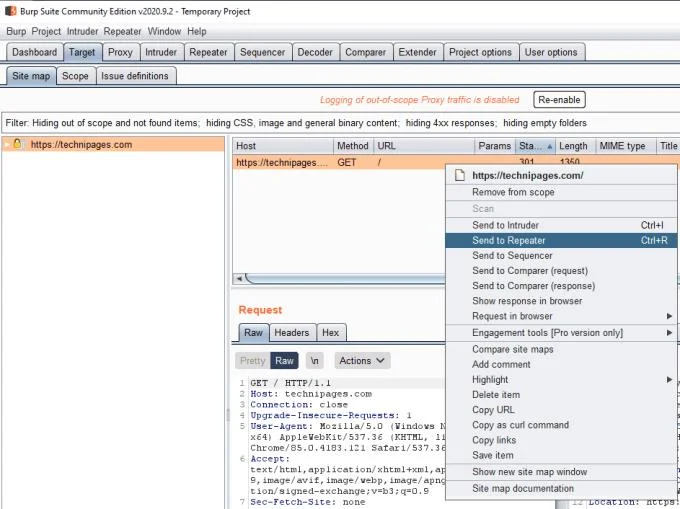Jak korzystać z funkcji Burp Suite Repeater