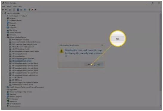 Cách tắt màn hình cảm ứng trong Windows 10