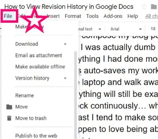 Jak wyświetlić historię wersji w Dokumentach Google