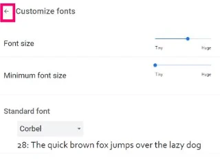 如何更改 Google Chrome 中的字體