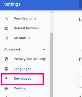 GoogleChromeでダウンロード場所を変更する