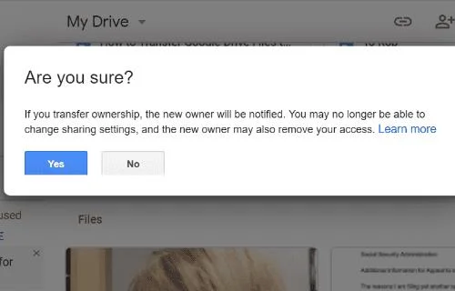 Googleドライブファイルを別のアカウントに転送する方法