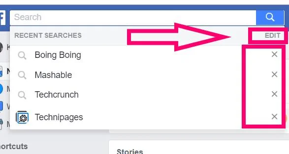 Jak wyczyścić historię wyszukiwania na Facebooku
