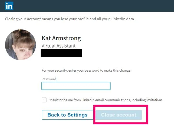 Jak usunąć swoje konto LinkedIn LinkedIn