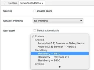 Alterar o agente do usuário no Google Chrome