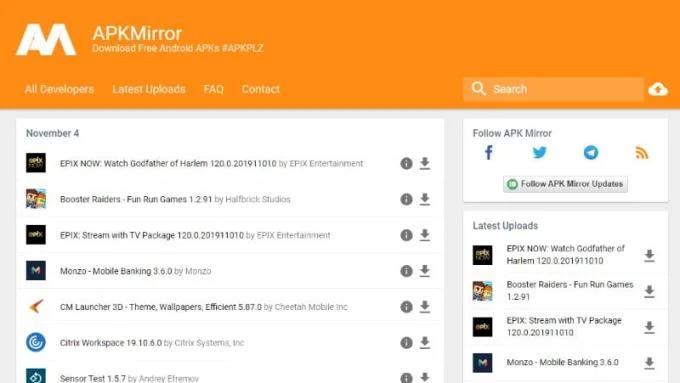 APKMirror 로고