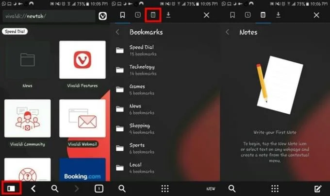 Hoe Vivaldi Browser op Android te gebruiken