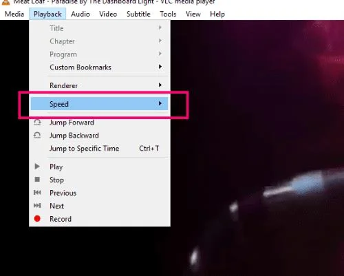 VLC 재생 속도 변경
