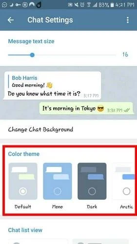 Hoe u uw eigen thema kunt maken in Telegram