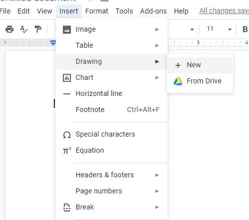 Google Docs: Adicionar uma borda