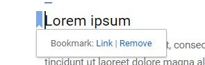 Link do określonej sekcji Dokumentów Google
