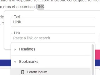Link do określonej sekcji Dokumentów Google