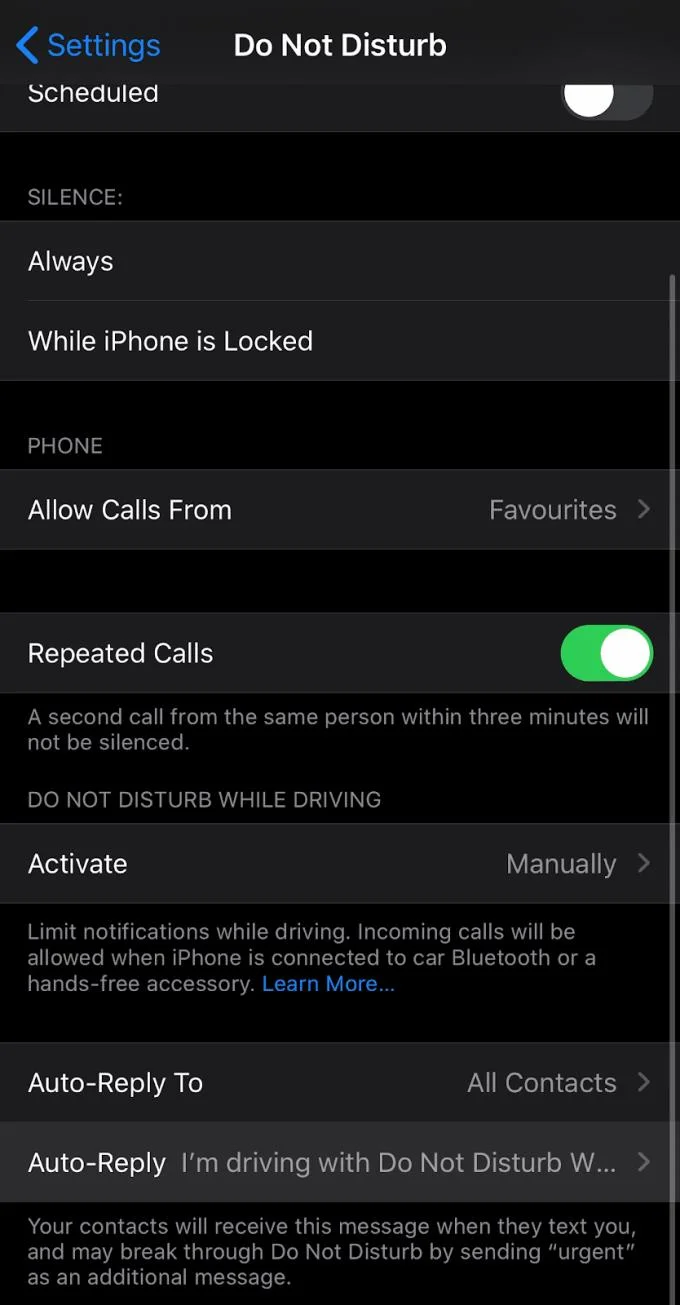 Ustawianie automatycznej odpowiedzi w iMessage