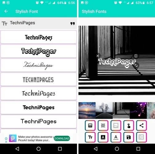 Lettertype aanpassen op Android