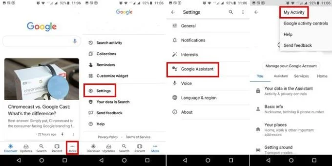 Cómo encontrar y borrar los comandos de voz del Asistente de Google