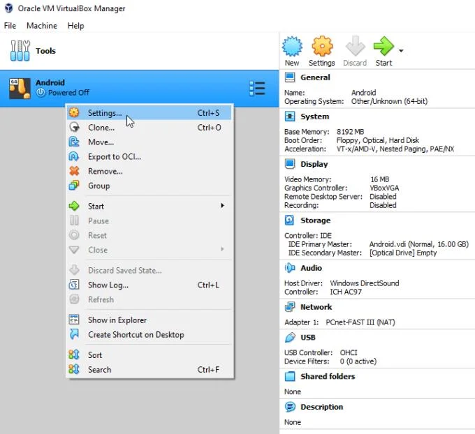 Hoe Android op Virtualbox te installeren