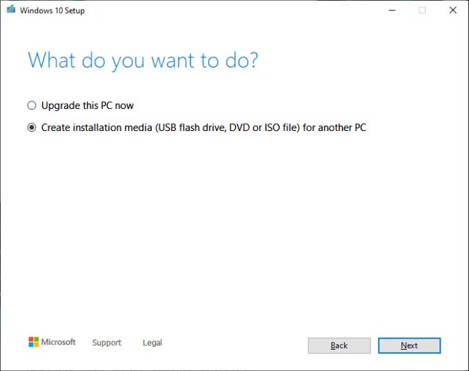 Cách tạo USB khởi động Windows 10