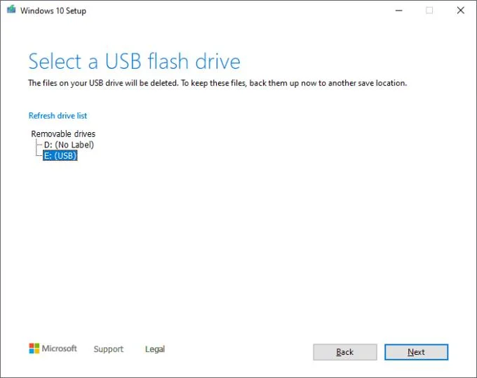 Cách tạo USB khởi động Windows 10