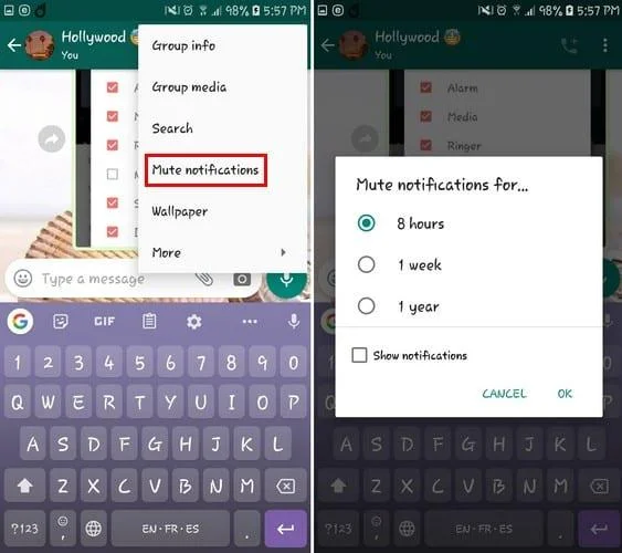 Jak wyciszyć czaty grupowe i indywidualne WhatsApp