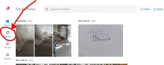 Importando Google Fotos para uma unidade USB