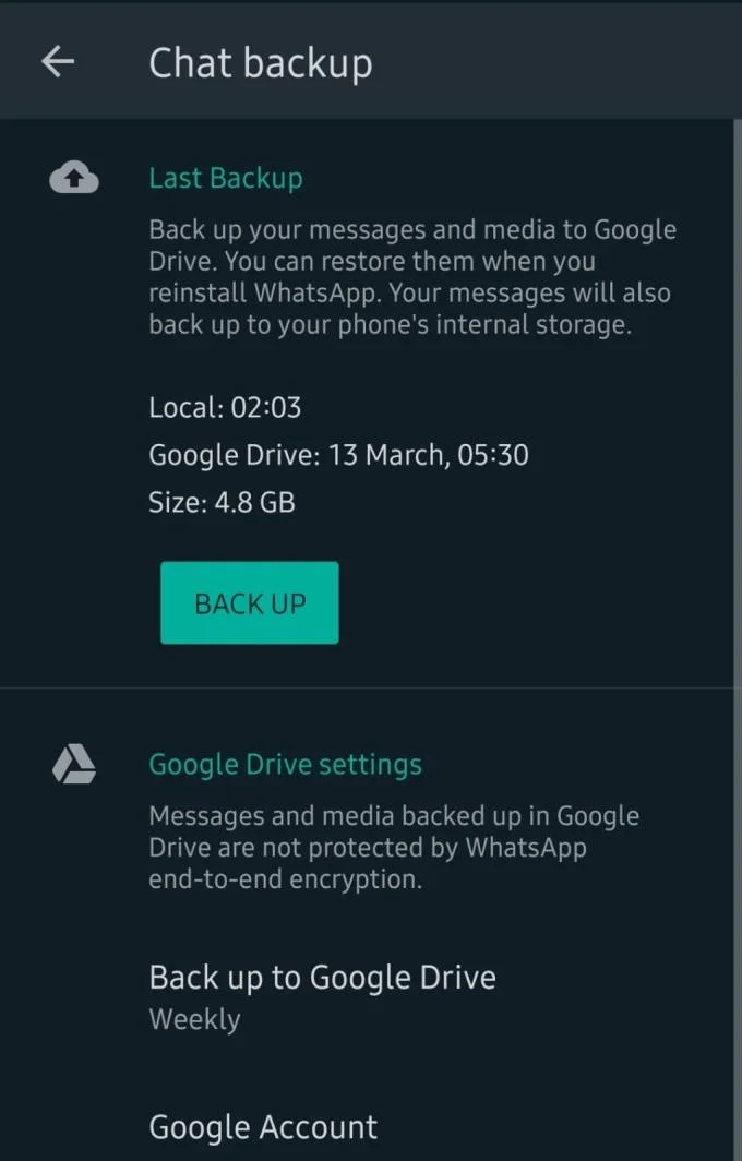 如何備份/恢復 WhatsApp