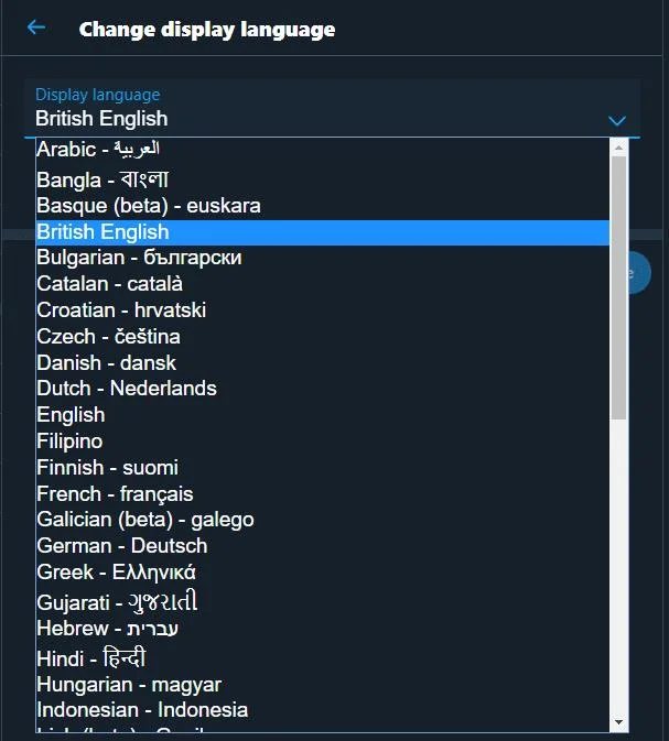 Twitter: jak zmienić język