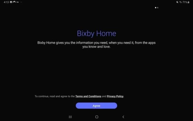 Samsung Galaxy Tab S5e：BixbyHomeのセットアップと使用