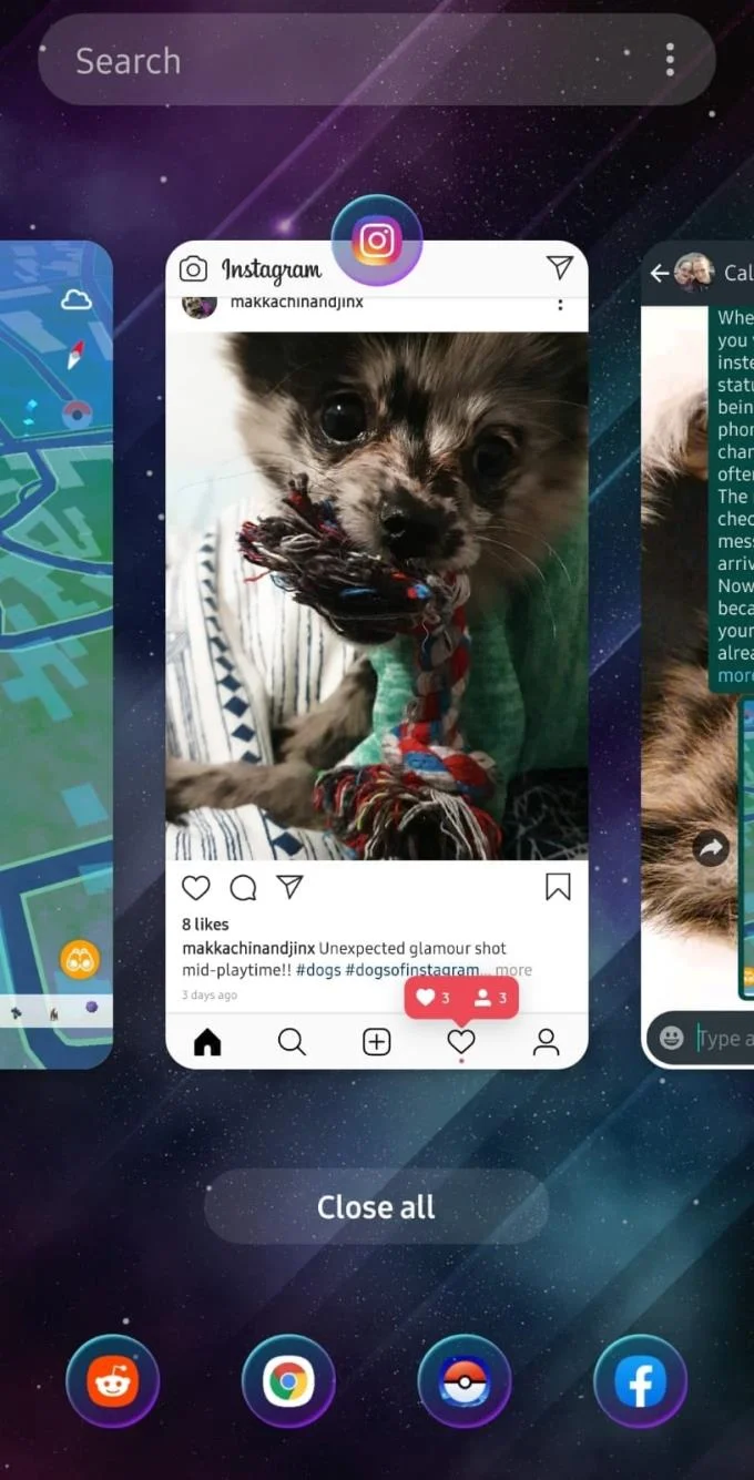 Galaxy S10e: Apps sluiten