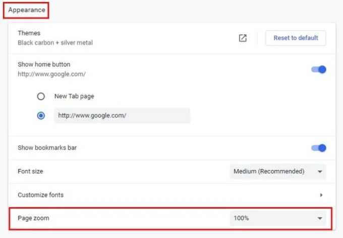 Jak dostosować domyślne ustawienia powiększenia Chrome