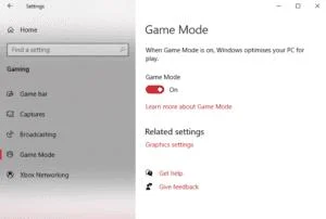 Windows 10: Włącz/wyłącz tryb gry