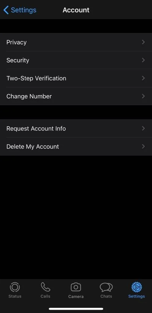 Como desativar a conta WhatsApp