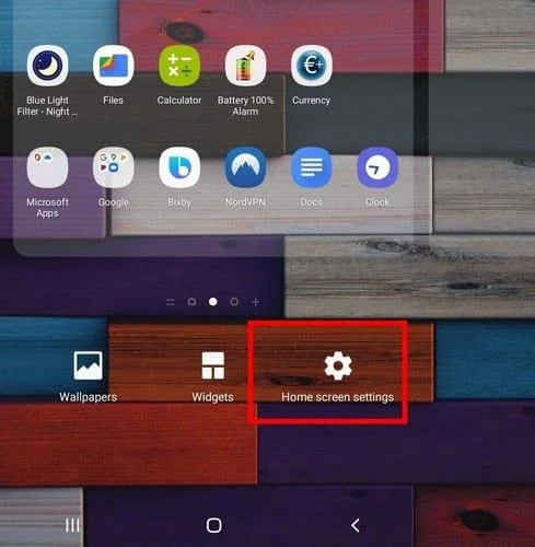 Galaxy Tab SE5: Personaliseer het start- en vergrendelscherm