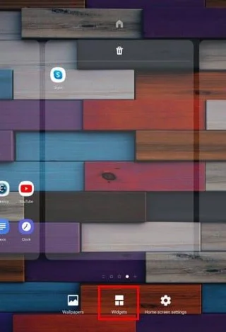 Galaxy Tab SE5: Personaliseer het start- en vergrendelscherm