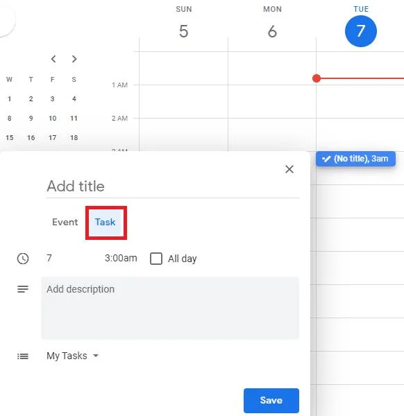 Dodaj zadania do Kalendarza Google