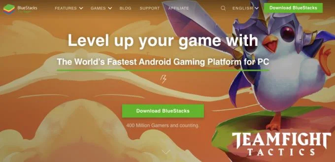 Interface de Bluestacks