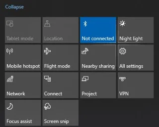 Windows 10: Bật / Tắt Bluetooth
