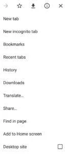 Chrome voor Android: geschiedenis verwijderen