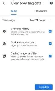 Chrome voor Android: geschiedenis verwijderen
