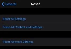 iPhone: zresetuj ustawienia sieciowe