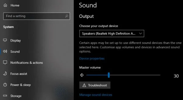 Windows 10: Thay đổi thiết bị phát âm thanh mặc định